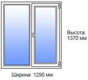 Металлопластиковые окна Rehau 1290x1370